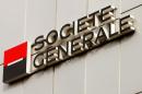The logo of Societe Generale Private Banking is seen at an office building in Zurich