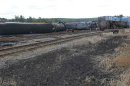 Wagons of the train wreck are seen in Lac Megantic