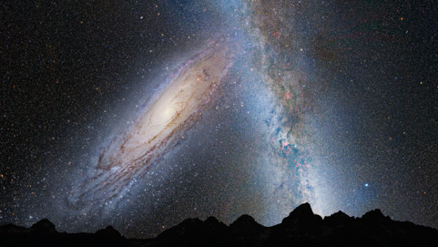  merger between our Milky Way and the Andromeda galaxy. Photo: Nasa
