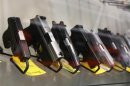 A display of 7-round handguns are seen at Coliseum Gun Traders Ltd. in Uniondale, New York