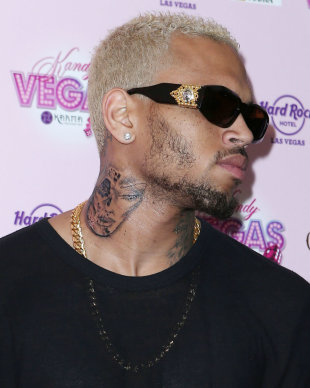 PHOTO: Is Chris Brown's Neck Tattoo Of Rihanna's Face?