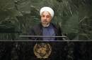Iranian President Hassan Rouhani addresses the 69th United Nations General Assembly at United Nations Headquarters in New York