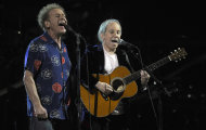 FILE - In this Oct. 29, 2009 file photo, Paul Simon, right, and Art Garfunkel perform at the 25th Anniversary Rock & Roll Hall of Fame concert at Madison Square Garden in New York. On Thursday, March 21, 2013 the library is announcing its newest additions to the National Recording Registry. The 1966 album “Sounds of Silence” by Paul Simon and Art Garfunkel is among them. (AP Photo/Henny Ray Abrams, File)