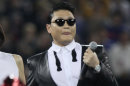 PSY performing on the Hyundai Halftime Show in Toronto, Canada