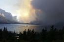 Handout photo of the Reynolds Fire burning in Glacier National Park
