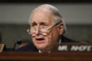 Committee Chairman Carl Levin is seen during a Senate Armed Services Committee hearing in Washington