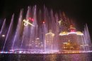 In this April 22, 2010 photo, Music fountain performs at the Wynn Macau. Macau is in the midst of one of the greatest gambling booms the world has ever known. To rival it, Las Vegas would have to attract six times as many visitors essentially every man, woman and child in America. Wynn Las Vegas now makes nearly three-quarters of its profits in Macau. Sands, which owns the Venetian and Palazzo, earns two-thirds of its revenue there. (AP Photo/Kin Cheung)