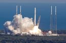 The SpaceX Falcon 9 rocket lifts off from launch complex 40 at the Kennedy Space Center in Cape Canaveral, Fla., Friday, April 8, 2016. The rocket will deliver almost 7,000 pounds of science research, crew supplies, and hardware to the International Space Station. (AP Photo/John Raoux)