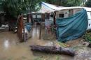 A flooded campsite in Strand, Cape Town after heavy rain that started on Friday November 15 continued for most of November 16, 2013