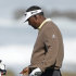 Vijay Singh, of Fiji, looks over his driver before hitting from the 13th tee of the Monterey Penisnula Country Club Shore Course during the second round of the AT&T Pebble Beach Pro-Am golf tournament on Friday, Feb. 8, 2013, in Pebble Beach, Calif. (AP Photo/Eric Risberg)