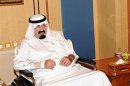 Saudi Arabia's King Abdullah meets visitors in Riyadh