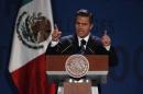 Mexico's President Pena Nieto addresses the audience during The Economist's Mexico Summit 2013 in Mexico City