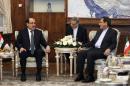 Picture released by the office of Iran's Supreme leader Ayatollah Ali Khamenei on December 10, 2010 shows Iraq's Vice President Nuri al-Maliki (L) meeting Iran's Vice President Eshaq Jahangiri (R) in Tehran on November 10, 2014
