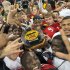 Texas Tech players celebrate with the championship trophy after winning the Meineke Car Care Bowl NCAA college football game against Minnesota, Friday, Dec. 28, 2012, in Houston. Texas Tech defeated Minnesota 34-31. (AP Photo/Dave Einsel)