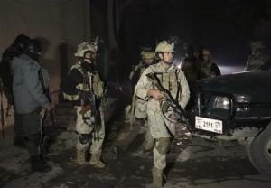 Afghan security forces arrive at the scene of an explosion&nbsp;&hellip;