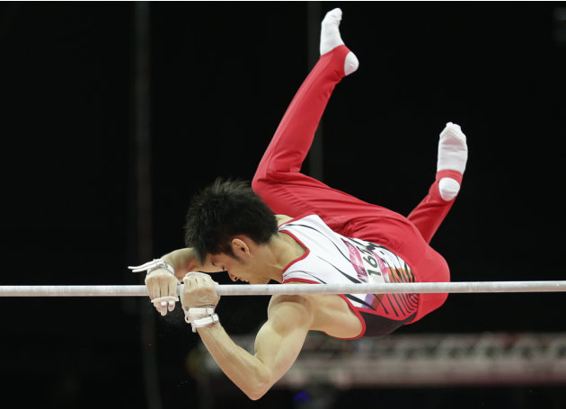 Japanese gymnast Kazuhito Tanaka