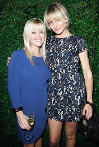 Reese Witherspoon Beams Alongside Cameron Diaz on First Night Out Post-Baby