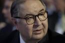 Russia's richest man Usmanov attends the annual meeting of the World Economic Forum (WEF) in Davos