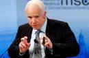 U.S. Senator John McCain speaks at the Munich Security Conference in Munich