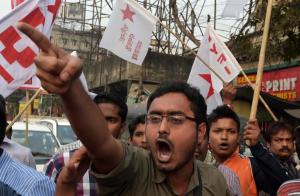 Indian leftist organisation activists shout anti-US&nbsp;&hellip;