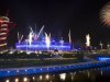 Fireworks explode over the Olympic Stadium during a rehearsal for the opening ceremony at the 2012 Summer Olympics, Wednesday, July 25, 2012, in London. The city will host the 2012 London Olympics with opening ceremonies for the games scheduled for Friday, July 27. (AP Photo/Ben Curtis)