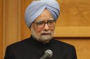 Indian PM Manmohan Singh speaks in Tokyo