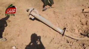 A missile that allegedly carried chemicals on the outskirts …