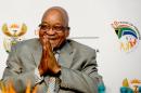 South Africa President Jacob Zuma gestures on October 3, 2013 in Midrand