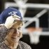 North Carolina coach Sylvia Hatchell wears a hat in honor of her 900th career win, following North Carolina's 80-52 win over Boston College in an NCAA college basketball game in Boston on Thursday, Feb. 7, 2013. (AP Photo/Winslow Townson)