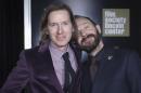 Cast member Ralph Fiennes and director Wes Anderson arrive for the premiere of "The Grand Budapest Hotel" in New York
