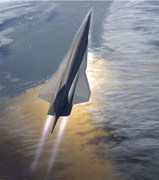 Artist's rendering shows Lockheed Martin's planned SR-72 twin-engine jet aircraft