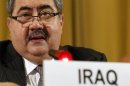 Iraq's Foreign Minister Zebari addresses the delegations the Conference on Disarmament at the UN in Geneva