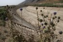 A dried-up water canal in southern Iran