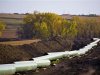 Handout photograph shows the Keystone Oil Pipeline is pictured under construction in North Dakota