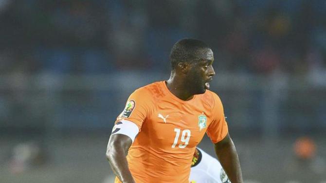 15BDGB. Bata (Equatorial Guinea), 08/02/2015.- Yaya Toure of Ivory Coast during the 2015 Africa Cup of Nations final soccer match between Ivory Coast and Ghana at the Bata Stadium in Bata, Equatorial Guinea, 08 February 2015. (República Guinea, Irlanda) EFE/EPA/BARRY ALDWORTH UK AND IRELAND OUT