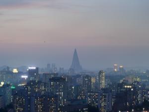 A general view of Pyongyang skyline, pictured on July …