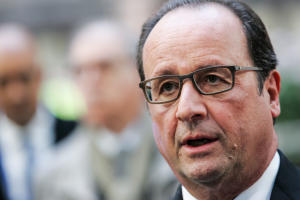 French President Francois Hollande arrives for an emergency&nbsp;&hellip;