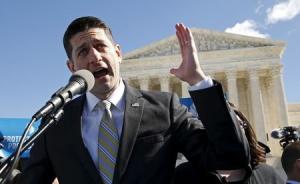 U.S. Speaker of the House Paul Ryan speaks demonstrators&nbsp;&hellip;
