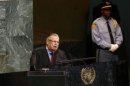 Iraq's President Talabani addresses the 66th session of the United Nations General Assembly in New York