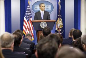 President Barack Obama speaks during an end-of-the&nbsp;&hellip;