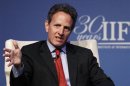Treasury Secretary Geithner speaks at the Institute of International Finance's annual meeting in Tokyo