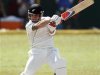 New Zealand's McCullum plays a shot during the fourth day of second and final test cricket match against Sri Lanka in Colombo