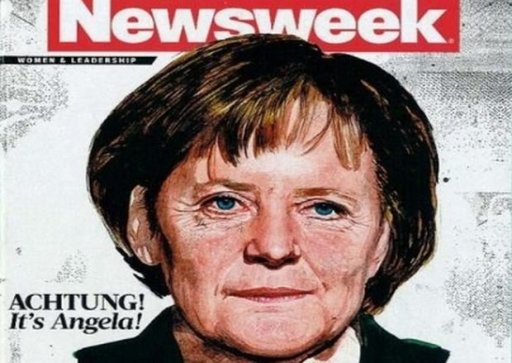 "Προσοχή! Η Άγκελα" Merkelnewsweek