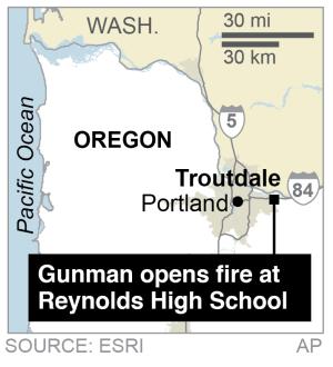 Map locates a shooting at a Reynolds High School in&nbsp;&hellip;