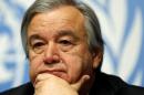Guterres, High Commissioner for Refugees, attends launch of the Global Humanitarian Appeal 2016 at the UN in Geneva