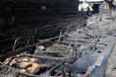 I resti dell'ospedale psichiatrico di Ramensky, a nord di Mosca, dopo un incendio