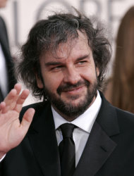 FILE - In this Jan. 16, 2006 file photo, film director Peter Jackson arrives for the Golden Globe Awards, in Beverly Hills, Calif. Jackson launched the Weta Digital studio in 1993 with fellow filmmakers Jamie Selkirk and Richard Taylor. Named after an oversized New Zealand insect, the company later was split into its digital arm and Weta Workshop, which makes props and costumes. (AP Photo/Mark J. Terrill, File)
