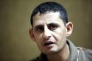 Saad Khalaf Ali, one of the 69 hostages rescued from an Islamic State prison in a joint raid by U.S. and Kurdish special forces, speaks during an interview with Reuters in Erbil