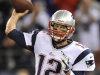 New England Patriots quarterback Tom Brady throws to a receiver in the first half of an NFL football game against the Baltimore Ravens in Baltimore, Sunday, Sept. 23, 2012. (AP Photo/Gail Burton)