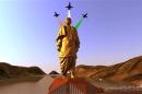Handout of a still image from video showing an artist's rendering of a statue of Sardar Vallabhbhai Patel